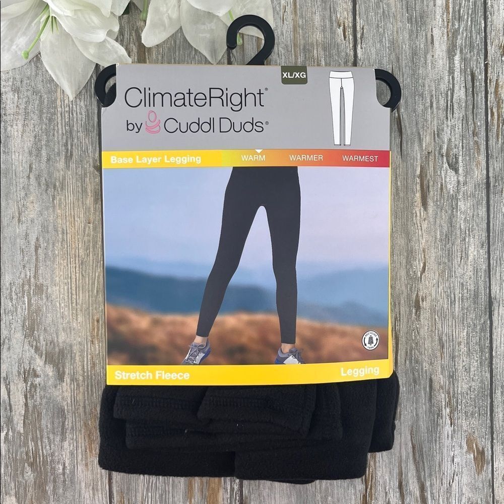 Stretch Warm Stretch Fleece High Rise Base Layer Thermal Legging Size XL